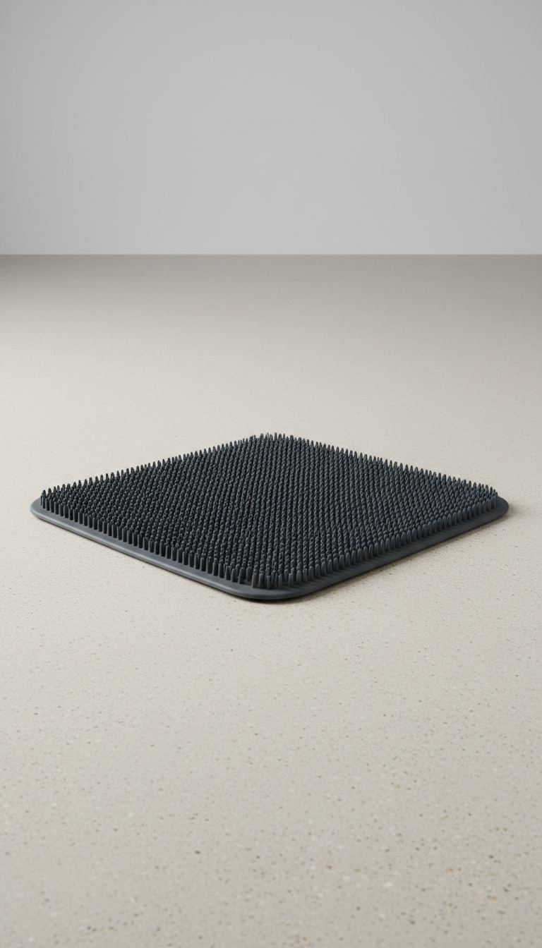 Charcoal cat litter mat